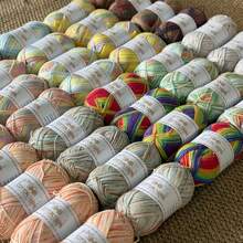 4 Sets 50g/Pc Equidistant Dyed Cotton Yarn, 100% Pure Cotton Yarn For Handmade Crochet, Rich And Vibrant Colors, Suitable For Spring/Summer Crochet, DIY Craft Material, Suitable For Beginners, Total 200g - 4-pack 3616 - View 1
