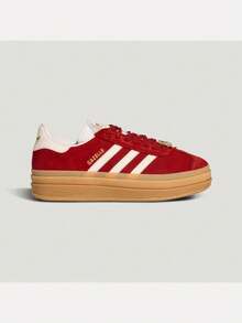 Adidas Originals Unisex GAZELLE BOLD W Low-Top Sports Casual Shoes KJ4293 - Red - View 1