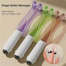 1pc 2-In-1 Finger Roller Massager, Handheld Dual Ball Finger Joint Massager, Can Relieve Pain And Soreness; Portable Finger Massage Tool, Suitable For Office, Home, Travel Use, Able To Promote Blood Circulation And Relieve Fatigue. - View 2