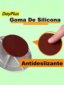 Juego de 6 piezas de plato giratorio para tarta con  de macaroon con espátula para crema, rascador,  plato giratorio para hornear pasteles de 31 cm,Base con Rotación de 360°,utensilios de cocina. - Plateado - Ver 6