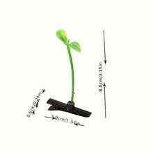 10/5pcs Mini Plant Hair Clips, Unique Herbal & Sprout Shaped Hair Clips, Fashion Cosplay & Party Styling Accessories - Multiple Styles - View 7