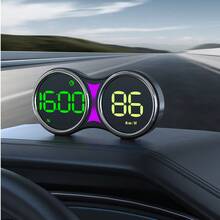 YNF GPS HUD Head-Up Display Car Speedometer, Smart Digital Speedometer KMH/MPH Switchable, Windshield Projection Real-Time Vehicle Speed, Driving Direction, Time, Trip Distance, Overspeed Alarm, Multi-Color Display, Plug And Play Type-C USB Universal Car Accessory - G27 - View 8