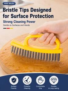 Stainless Steel Wire Brush Rust Removal Tool, Heavy Duty Metal Cleaning Brush, Suitable For Kitchen Grease, BBQ Grill, Range Hood, Floor Scrubbing, Multi-Functional Durable Cleaning Accessory - Multiple Styles - View 7