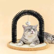 Irresistible Cat Grooming Brush & Itch Relief Toy - Cat Arch Self-Grooming Tool: Provide Massage & Grooming For Your Beloved Cat, A Must-Have For Pet Lovers! - Multicolor - View 4