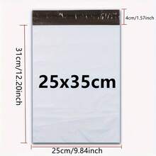 10/20/50pcs White Polyethylene Mailing Bags, Self-Sealing Shipping Envelopes For Clothing, Suitable For Small Businesses And Boutiques, Polyethylene Mailing Bags - Self-adhesive - View 3