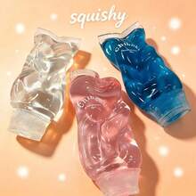Soft Slow Rebound Toothpaste Squeeze Toy - Transparent Toothpaste Squeeze Toy - Soft - Portable Fun Stress Relief Gadget - Holiday Toy - Birthday Gift - Giveaway - Gift (Slight Color Difference) - Multicolor - View 1