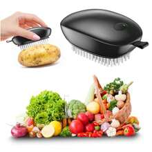 Fruit And Vegetable Cleaning Brush, Up To 8, 000 Vibrations/Min, Electric Potato Scrubber, USB‑C Rechargeable, Waterproof, 3 Modes, Bristles For  And Efficient Produce Washing - Black - View 2