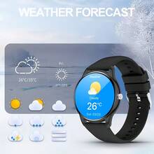 2026 Smartwatch For Women/Men, Wireless Call/SMS Function/Multiple Sports Modes/Remote Camera Control/Fitness Tracker, Compatible With Android And IOS Systems, USB Charging Port, Silicone Strap, Modern Style Design, High-Definition Screen Display, Perfect Gift For Men/Women/Couples/Parents, Outdoor Sports - View 3