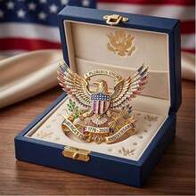 USA 250th Anniversary Eagle Commemorative Brooch Pin, 1776-2026 - View 3