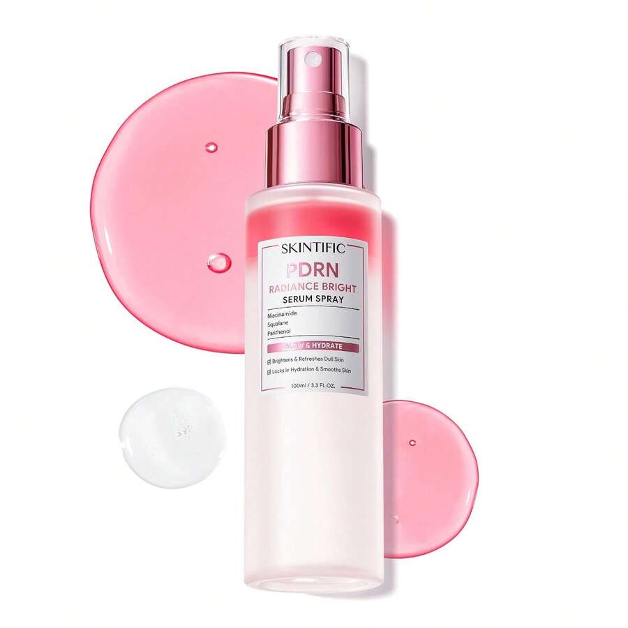 SKINTIFIC PDRN 亮采面部噴霧,雙相面部噴霧含 PDRN 和菸鹼醯胺,瞬間打造玻璃肌光澤,適合所有膚質,亮白保濕面部噴霧,3.3 Fl Oz - 光輝強化劑 - 查看 1