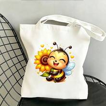 1/2/3pcs Sunflower & Little Bee Heat Transfer Stickers, Cute Healing Spring Floral DIY Prints, Suitable For Kids T-Shirts, Canvas Bags, Dresses - Multicolor - View 8