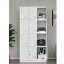 Locker Metalico 12 Puertas Casilleros Oficina Chapa ,  uso de empleados y trabajadores clóset de acero duradero diseño moderno,gabinete de almacenamiento para el hogar,9x34x180 color blanco - Blanco - Ver 1