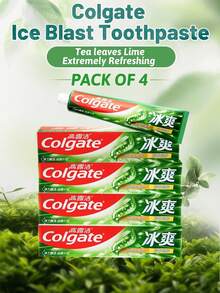 colgate 4入組 茶香涼感牙膏，清新口氣、強效清涼、防蛀牙、強化牙齒 (480g/16.93oz) - 茶香味(4支裝) - 查看 9