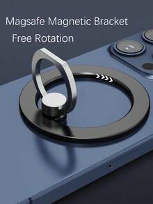 Magnetic Ring Holder, Two-Stage Pocket Stand, 1 Pack, Ultra-Light Ultra-Thin, Strong Suction, 360° Rotation, Stick Anywhere, Foldable Ring Phone Stand, Alloy Material, Portable Universal, Desktop Creative Design, Suitable For IPhone, Android Phones, Birthday Gift, Gift For Family, Friends, Ring Holder, Phone Ring Grip, Phone Accessories - Multicolor - View 3