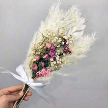 1 Bunch Artificial Flower Bouquet, Boutonniere & Vase Fillers For Home Kitchen Wedding Party, Mother's Day Thanksgiving DIY Wreath & Photo Props - Multicolor - View 15
