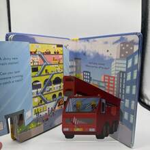 Compact Educational Picture Book "A Beehive", Cardboard Material, Foldable Inner Pages, Suitable For Family Reading, Early English Learning, Cognitive Enlightenment, Language Development, Halloween And Christmas - Multicolor - View 7