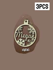 Custom Christmas Decorations With Name, Personalized Christmas Tree Decorations, Customized Christmas Ornaments, Back To School - Style a - View 11