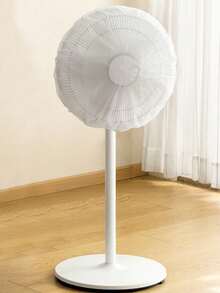 Minimalist White PEVA Fan Dust Cover, Elastic Fan Protective Mesh, 450-600mm Universal Size, Suitable For Living Room Bedroom Office Electric Standing Floor Fan Head, 360 Degree All-Around Protection, Waterproof Washable Reusable Storage Protection Bag - Multiple Styles and Colors - View 9