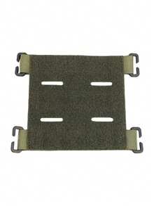 1pc Square Laser Cut MOLLE Compatible Plain Nylon Strong Adhesive Tactical Gear Loop Patch Base - Multicolor - View 13