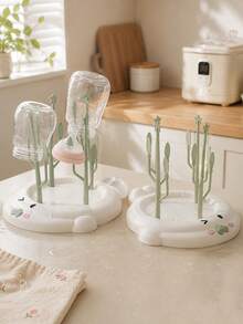 1pc Baby Bottle Drying Rack, Pacifier Drying Rack, Random Color - Multicolor - View 2