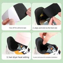 2pcs Sports Shoe Repair Patches, Mesh Hole Repair, Peel And Stick, Waterproof, Wear-Resistant, Washable, Non-Detachable, Invisible Heel Patch - A - View 4