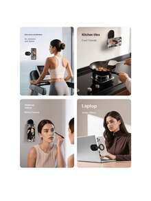 Compact Suction Cup Magnetic Phone Holder, Multi-Functional Foldable Portable Double-Sided Magnetic Base, Suitable For Outdoor Travel And Photography - Phone Stand - View 7