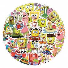 SpongeBob SquarePants 55張卡通貼紙 防水貼紙，適用於手帳、文具、水瓶與筆記本電腦 - 彩色 - 查看 6
