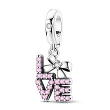 1Pc Silver Plated Family Mom Dad Sister Heart Charm For Bracelet Necklace Pendant Beads For Diy Jewelry Making Thanksgiving Day Gift For Lover - Silver - View 10