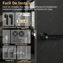 Smart Door Lock - Black - View 11