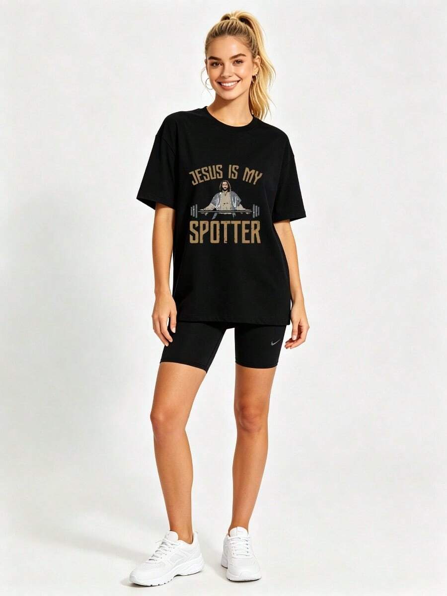 Women T-Shirts - 黑色 - 查看 1