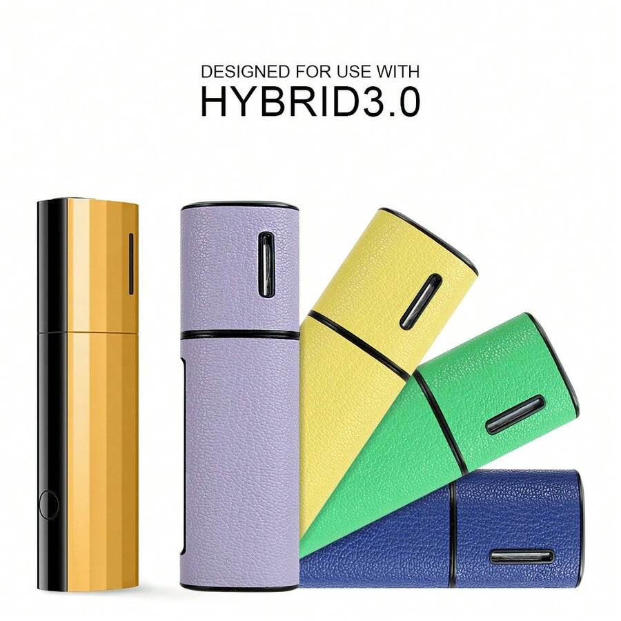 1PC Colorful Leather Protective Case Cover Compatible With Heated Device, Portable Sleeve Holder, Stylish Anti-Scratch Accessory