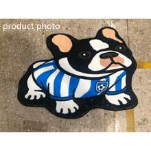 1pc French Bulldog Jersey Shaped Doormat, Small Rug, Welcome Mat, Carpet, Floor Mat, Outdoor Doormat, Kitchen Rug, Home Decor, Front Door Mat, Bedroom Rug, Outdoor Mat, Home Decor, Area Rug, Garden Rug, Washable Carpet - Multicolor 8 - View 3