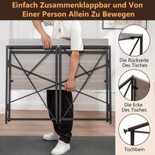 Natural Folding Desk – Perfect For Small Spaces - Alami - View 11