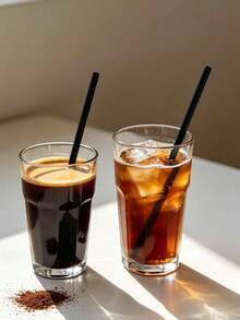 10/100/200pcs Pure Black Paper Straws, Candy Support Sticks, Suitable For Cocktails, Birthdays, Barbecues, Graduations, Back To School, Party Supplies, Christmas And Other Occasions - View 6