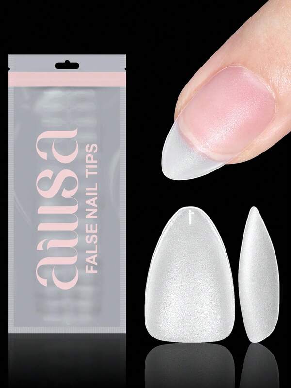 AILLSA 360/240/120pcs Short Almond Full Coverage Fake Nails, 15 Sizes Matte Acrylic Nail Tips, Suitable For Nail Salon Wearable Gel Nail Art Set Nail Supplies
