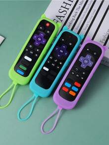 Glow-In-The-Dark Cat Ear Silicone Remote Control Protective Case With Lanyard, Shockproof, Anti-Slip, Dust-Proof, Compatible With Hisense TV Remote, Easy To Install, Full Button Access, For Home, Hotel, Dorm TV Remote Control - Multiple Styles - View 5