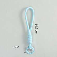 1pc-2pcs Colorblock Handmade Woven Phone Lanyard/Camera/Earphone Case Lanyard Keychain Material Pendant Bag Charm - Multicolor - View 5