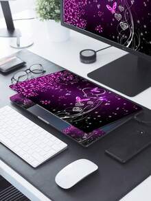 ملصق بطانية جلد فينيل للابتوب 15.6 بوصة، حماية فنية للدفتر المحمول (يتضمن 2 ملصق وسادة معصم)، ديكوري مقاوم للماء قابل للتحريك، فراشة فنية - مشاهدة 2