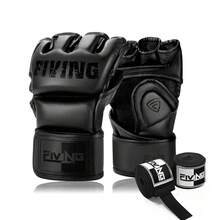 FIVING MMA Boxing Gloves PU Leather Shock Absorb Training Gloves For Sparring Muay Thai Kickboxing Punching Bag, With 4.5M Hand Wraps Included For Men Women Beginners Professionals - Multicolor - View 15