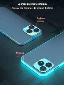 Iridescent Chameleon Phone Frame Stickers, Color-Changing Holographic Edge Protector Film, Scratch-Resistant No-Residue Side Sticker, Compatible With IPhone 17 Pro Max, 16 Pro Max, 16 Plus, 15 Pro Max, 14, 13 Pro Max - Multicolor - View 3