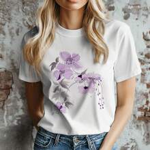 Women T-Shirts - White-cat-a - View 4