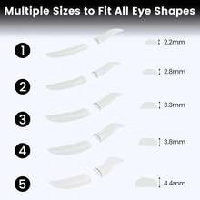 Lomansa 5 Pairs Eyelash Lift Pads, Eyelash Perming Shield Eyelash Perming Rod, For Eyelash Lifting And Perming, Reusable, Suitable For Home DIY, Only The Side In Contact With Skin Is Sticky - Multicolor - View 4