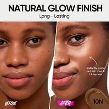 SKINTIFIC Cover Glow Perfect Cushion Foundation - Natural Luminous Finish, Medium To High Coverage, Moisturizing Peptide Complex, Lightweight Formula Suitable For Dry And Combination Skin - 10N Natural Espresso - View 4