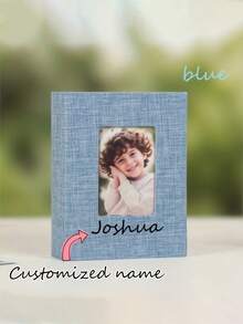 Personalized Photo Album, Customizable Name Text, 6-Inch Large Size Memory Book, Personalized Cover Photo Pages, Suitable For Family, Friends, Baptism, Wedding, Birthday, Durable Scrapbook Keepsake Gift - Multicolor - View 8