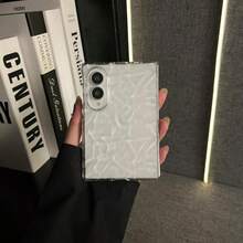 Luxury Minimalist Water Ripple Transparent Phone Case, Compatible With Samsung Galaxy Z Fold8 ZFold8 Fold8 Back Cover - Clear - View 2