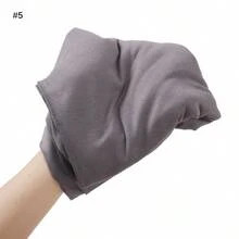 1件裝素色莫代爾彈性柔軟穆斯林女款頭巾 - 深灰色 - 查看 3