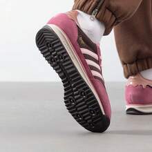 Adidas SL 72 Women's Casual Retro T-Toe German Army Trainers Sneakers - Rose Pink/Brown - View 4