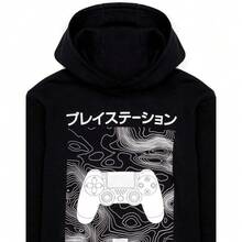 Playstation Boys Japanese Logo Hoodie - Black/White - View 3