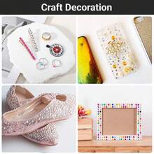 300/2400 piezas Pegatinas de strass de 5 mm, pegatinas de gemas, pegatinas de joyería autoadhesivas, pegatinas de strass brillantes para manualidades, decoración de maquillaje de ojos, adecuadas para ojos y uñas, múltiples estilos de pegatinas de strass acrílicas - A - Ver 4