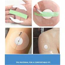 10pcs/Pack Sensor Anti-Fall Transparent Adhesive Patches, Invisible And Firmly Adhering, Suitable For Continuous Glucose Monitoring Devices - Multicolor - View 9